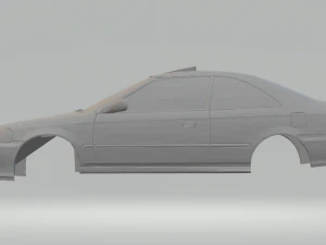 honda civic 99 coupe si 3D Print Model