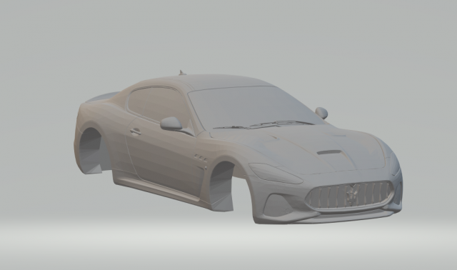 maserat granturismo 18 3D 프린트 모델 .c4d .max .obj .3ds .fbx .stl .blend 