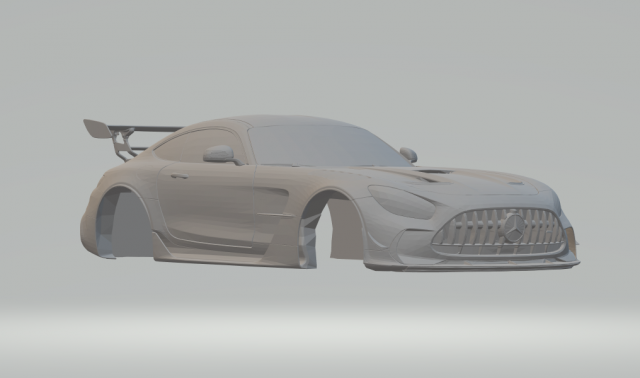 mercedes amg gtr black series 2020 3D प्रिंट मॉडल .c4d .max .obj .3ds .fbx .stl .blend 