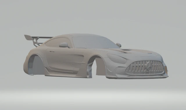 mercedes amg gtr black series 2020 3D Print Model .c4d .max .obj .3ds .fbx .stl .blend 