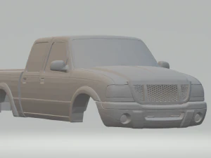 ranger double cab 2005 3D Print Model