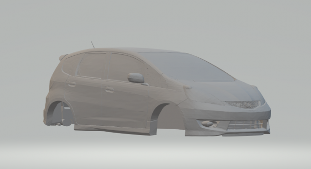 honda fit Modelo de Impressão 3D .c4d .max .obj .3ds .fbx .stl .blend