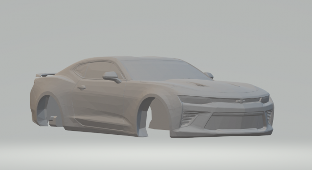 chevrolet camaro ss 2017 3D Print Model .c4d .max .obj .3ds .fbx .stl .blend 