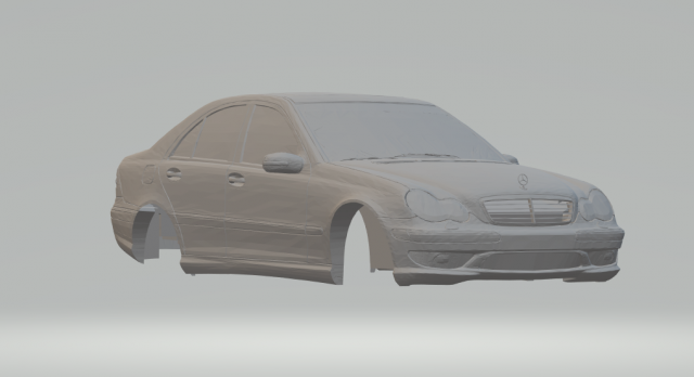 mercedes class c 3D 打印模型 .c4d .max .obj .3ds .fbx .stl .blend 