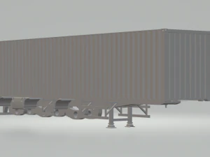randon trailer truck contanier 3D Print Model