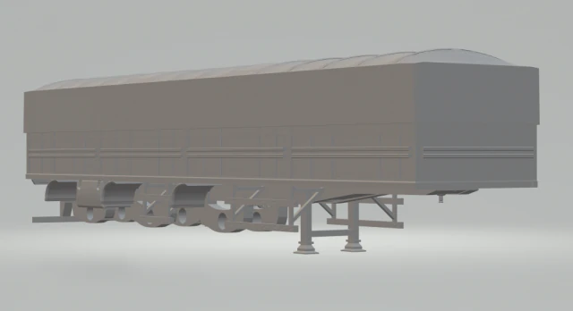 caminh&atilde;o reboque randon reboque graneleiro brasileiro Modelo de Impressão 3D .c4d .max .obj .3ds .fbx .stl .blend 