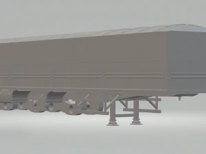 randon trailer truck бразильський причіп для масових вантажів 3D Принт Модель