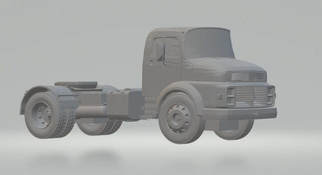 mercedes 1113 3D Print Model .c4d .max .obj .3ds .fbx .stl .blend 