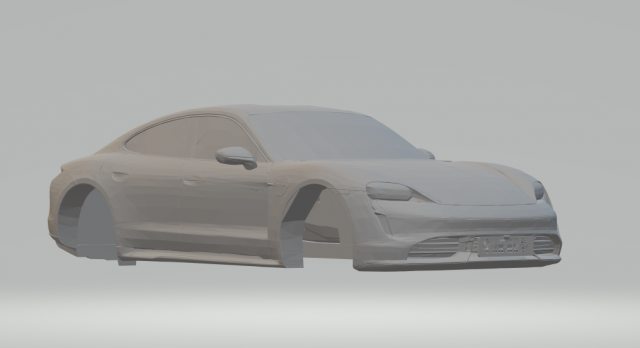 porsche taycan 3D 打印模型 .c4d .max .obj .3ds .fbx .stl .blend 