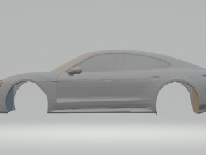 porsche taycan 3D 打印模型