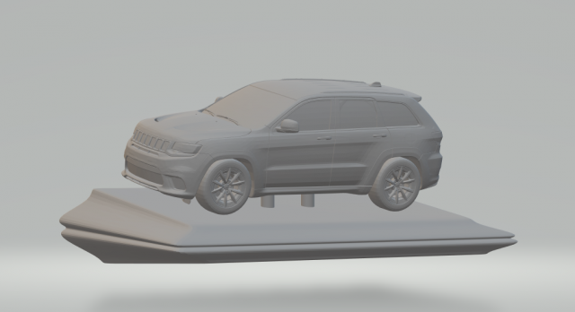 jeep grandcherokeetrackhawk 2018 3D 프린트 모델 .c4d .max .obj .3ds .fbx .stl .blend 