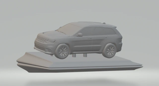 jeep grandcherokeetrackhawk 2018 3D Print Model .c4d .max .obj .3ds .fbx .stl .blend