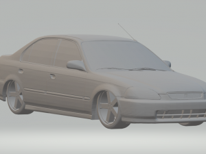 honda civic 98 3D Print Model