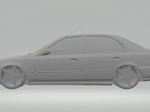 honda civic 98 3D Print Model