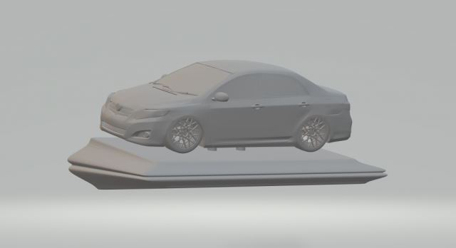 toyota corolla 2012 3D 프린트 모델 .c4d .max .obj .3ds .fbx .stl .blend 