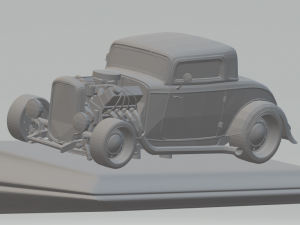 hot rod american car 3D Print Model