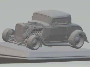 voiture am&eacute;ricaine hot rod Modèles 3D en vedette
