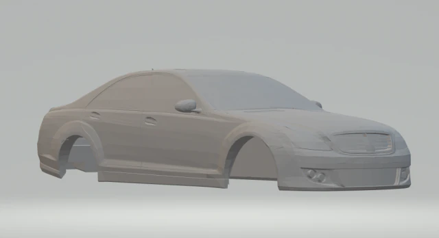 mercedes class s brabus 3D Print Model .c4d .max .obj .3ds .fbx .stl .blend
