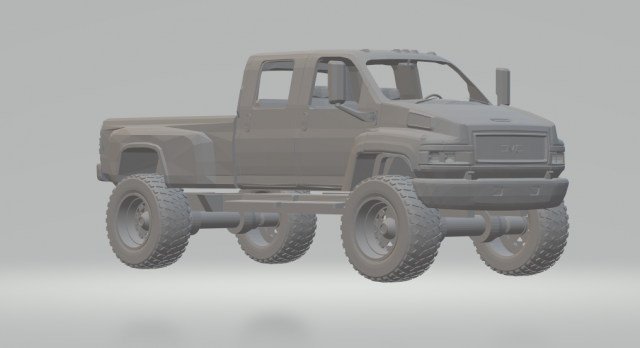 gmc kodiak 3D 打印模型 .c4d .max .obj .3ds .fbx .stl .blend 