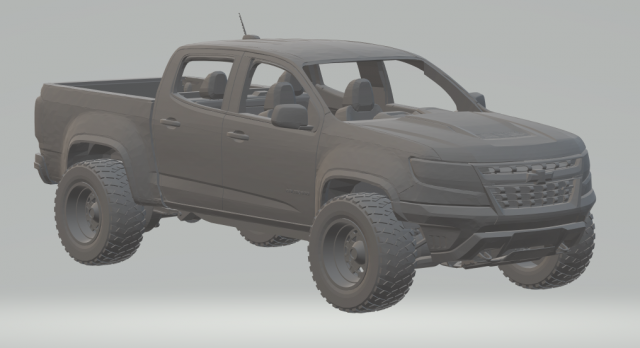 chevrolet colorado Modello di stampa 3D .c4d .max .obj .3ds .fbx .stl .blend 