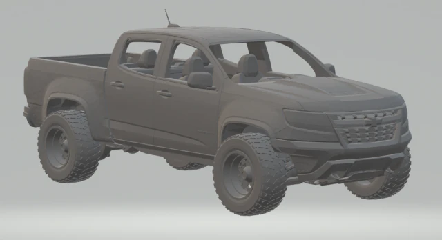 chevrolet colorado 3D Print Model .c4d .max .obj .3ds .fbx .stl .blend 
