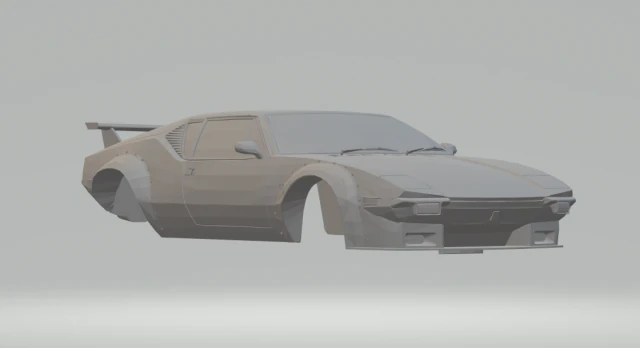 de tomaso pantera 3D Print Model .c4d .max .obj .3ds .fbx .stl .blend 