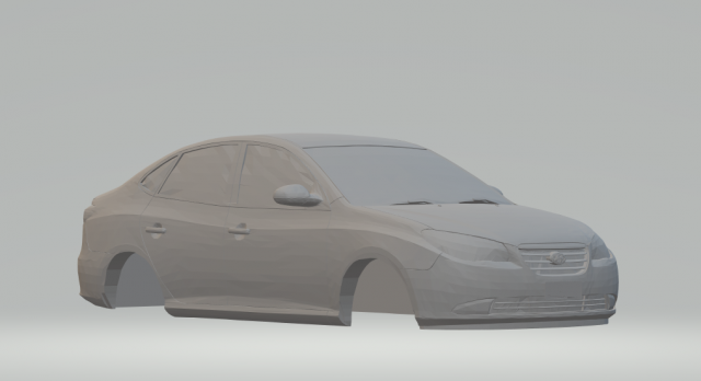 hyundai elantra 2008 3D Baskı Modeli .c4d .max .obj .3ds .fbx .stl .blend 