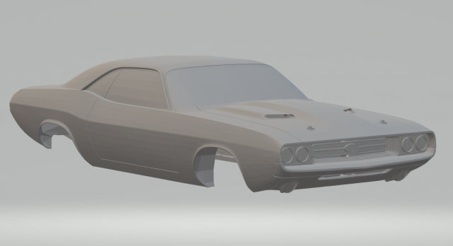 dodge havoc challenger 1970 3D Print Model .c4d .max .obj .3ds .fbx .stl .blend 