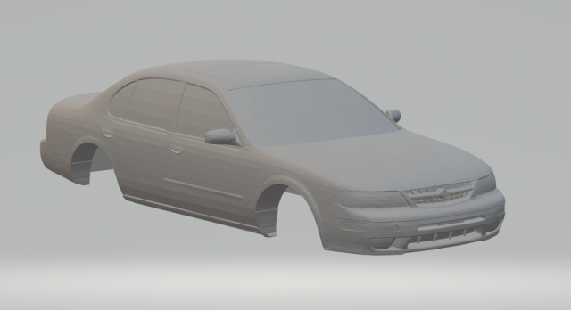 nissan maixma 3D Print Model .c4d .max .obj .3ds .fbx .stl .blend 