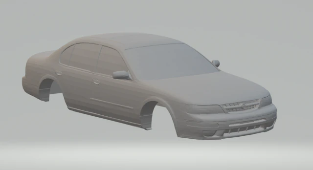 nissan maixma 3D Print Model .c4d .max .obj .3ds .fbx .stl .blend 