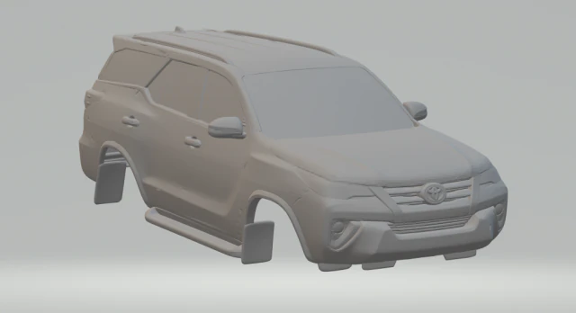 toyota sw4 forturner 3D Print Model .c4d .max .obj .3ds .fbx .stl .blend 