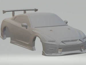 nissan gtr nismo n 2017 Modèles 3D en vedette