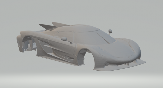 koenigsegg jesko absolut 3D प्रिंट मॉडल .c4d .max .obj .3ds .fbx .stl .blend 