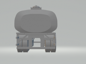 Tank oil semi trailer Modèles 3D en vedette