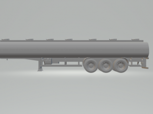 Tank oil semi trailer Modèles 3D en vedette