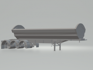dumper semi trailer dcp 3D-Druckmodell