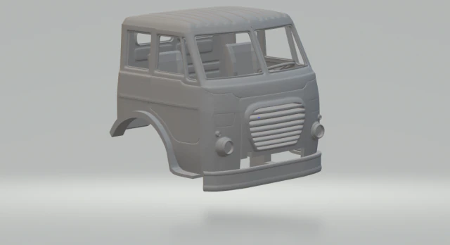 fiat 190 alfa romeo truck 3D Print Model .c4d .max .obj .3ds .fbx .stl .blend 