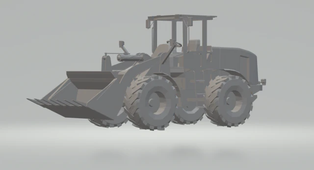 buldozer traktör 3D Baskı Modeli .c4d .max .obj .3ds .fbx .stl .blend