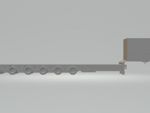 semi trailer low bed 3D प्रिंट मॉडल