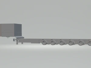semi trailer low bed 3D Print Model