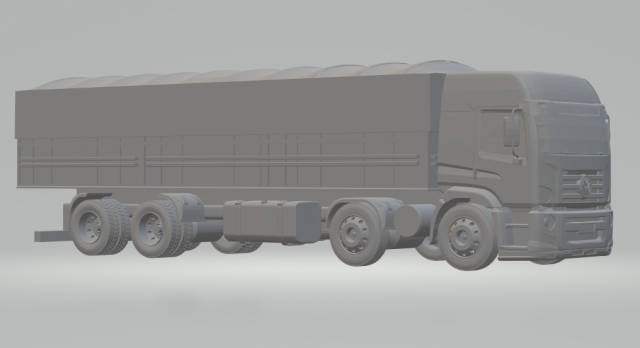 volkswagen constellation 8x4 3D 프린트 모델 .c4d .max .obj .3ds .fbx .stl .blend 