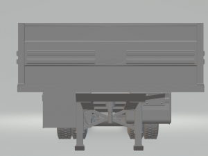 double truck semi trailer 3D Print Model