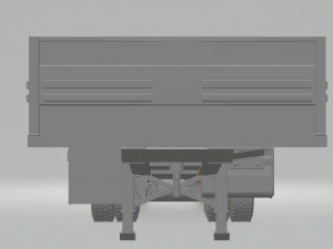 double truck semi trailer 3D Print Model