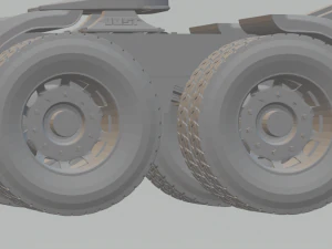 double truck semi trailer 3D Print Model