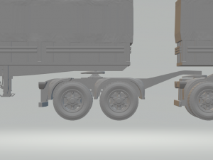 double truck semi trailer Modelo de Impressão 3D