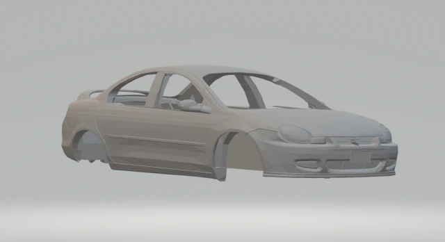 Dodge neon 3D Print Model .c4d .max .obj .3ds .fbx .stl .blend 