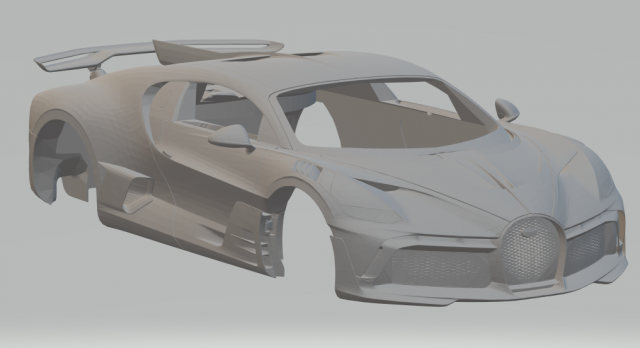 bugatti divo 110 3D Print Model .c4d .max .obj .3ds .fbx .stl .blend 