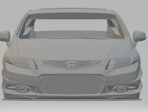 honda civic coupe 3D 打印模型