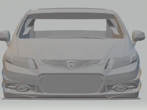 honda civic coupe 3D Print Model