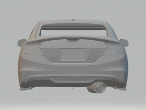 honda civic coupe 3D 打印模型